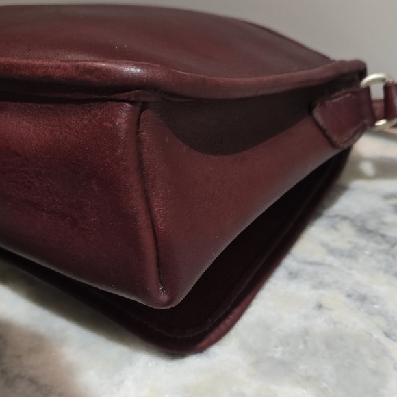 Coach Rich Dark Brown Vintage Leather Shoulder/Crossbody Bag - Picture 7 of 15